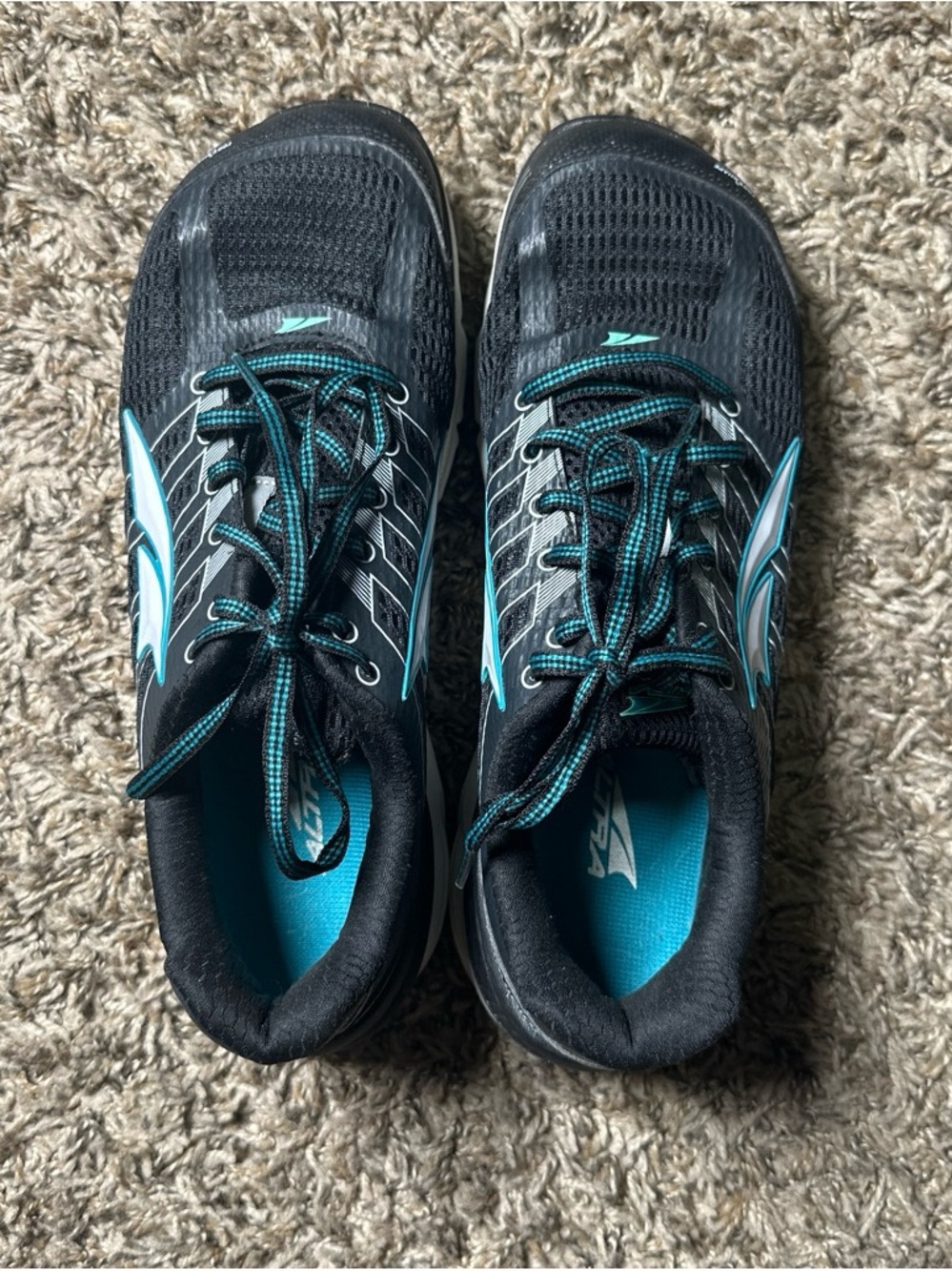 Altra Provision Women’s 9.5 Zero Drop GuideRail Running Shoes Black Teal - Picture 7 of 8